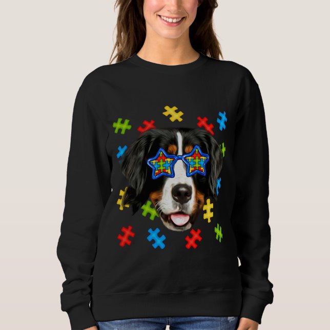 Sudadera Curte Bernese de autismo de montaña rompe lentes d (Anverso)