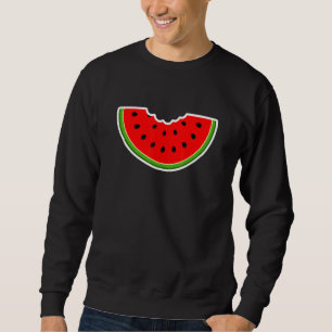 Sudadera Curte de sandía mordida y vibración tropical de ve