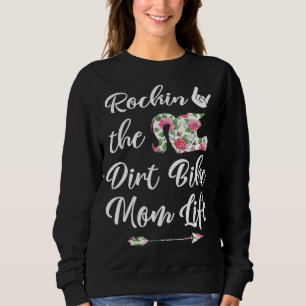 Sudadera Curte Floral Dirt Bike Mom Life Birthday o Christm