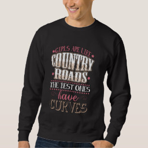 Sudadera Curvy Chica Gif Dirt Road Country Western Cowgirl