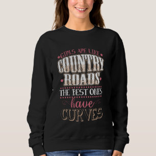 Sudadera Curvy Chica Gif Dirt Road Country Western Cowgirl