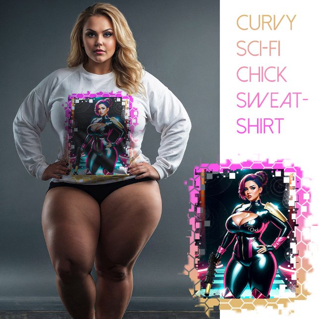 Sudadera Curvy Sci Chick (Subido por el creador)