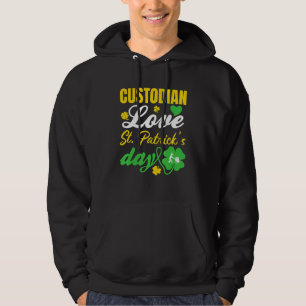Sudadera Custodian el Día de San Patricio Irlandés