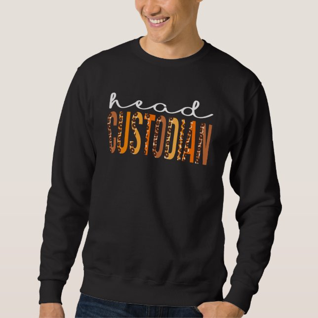Sudadera Custodio de cabeza de leopardo corte otoño (Anverso)
