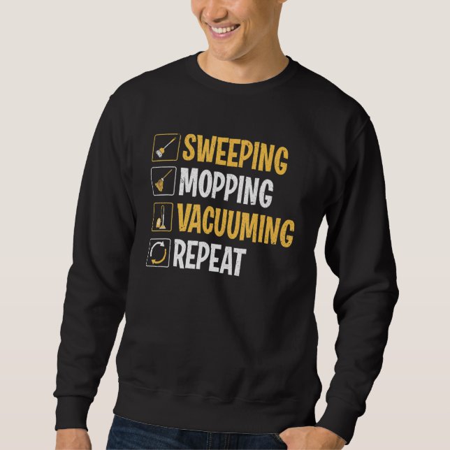 Sudadera Custodio de limpieza de lavado de vacuentos de Jan (Anverso)