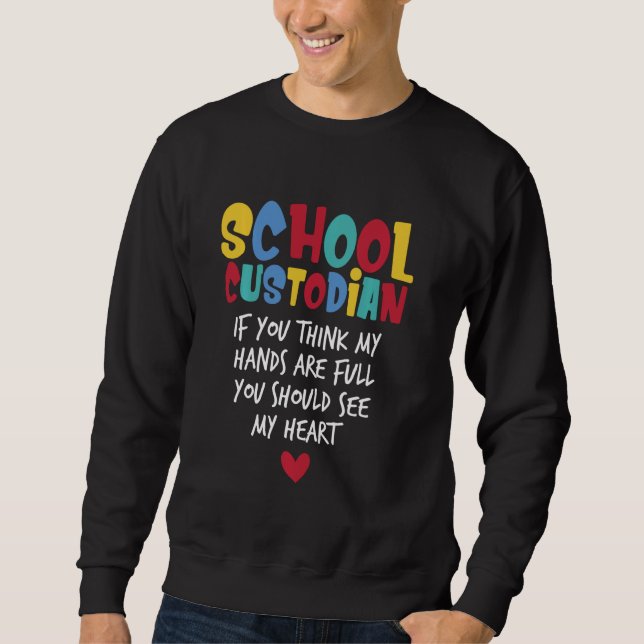 Sudadera Custodio Escolar Mis Manos Son Niños Completos Jan (Anverso)