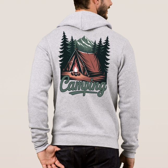 Sudadera Custom Name Camping (Reverso)