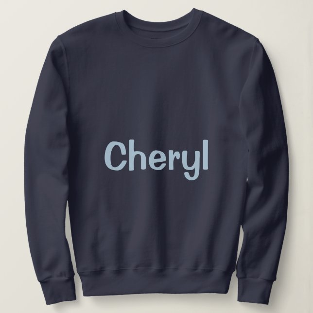 Sudadera Custom Name Navy Blue Women's Sweatshirt (Anverso del diseño)