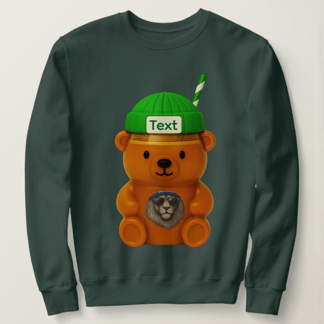Sudadera Custom Name or Photo Bearista | colonova Bear Cup  (Anverso del diseño)