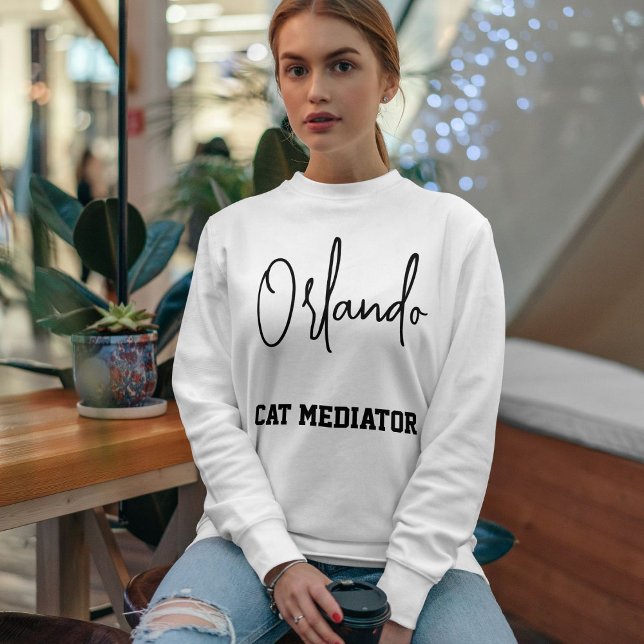 Sudadera Custom Pet Caregiver Script City Name Cat Lover (Subido por el creador)