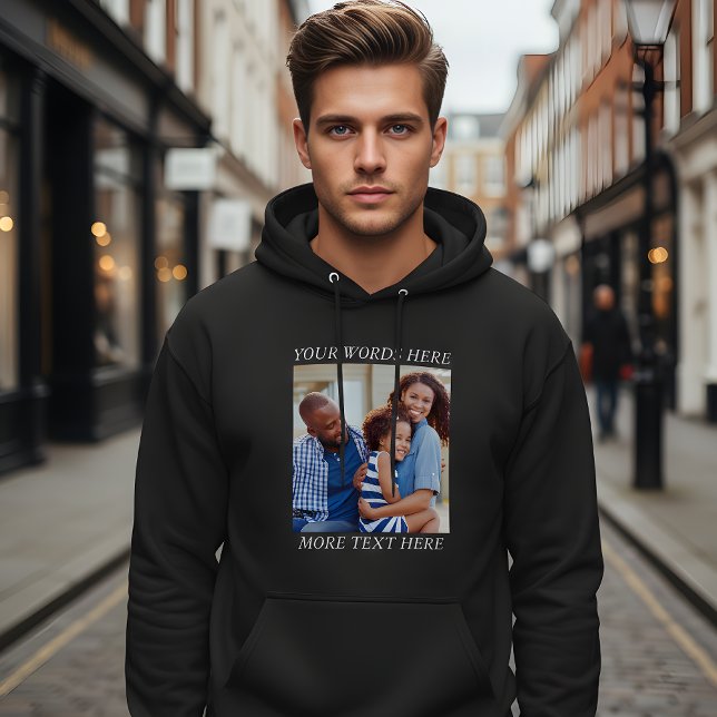 Sudadera Custom Picture T-Shirt with Editable Text (Subido por el creador)