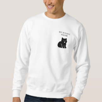 Sudadera Custom Quote Not A People Person Cat Men's 