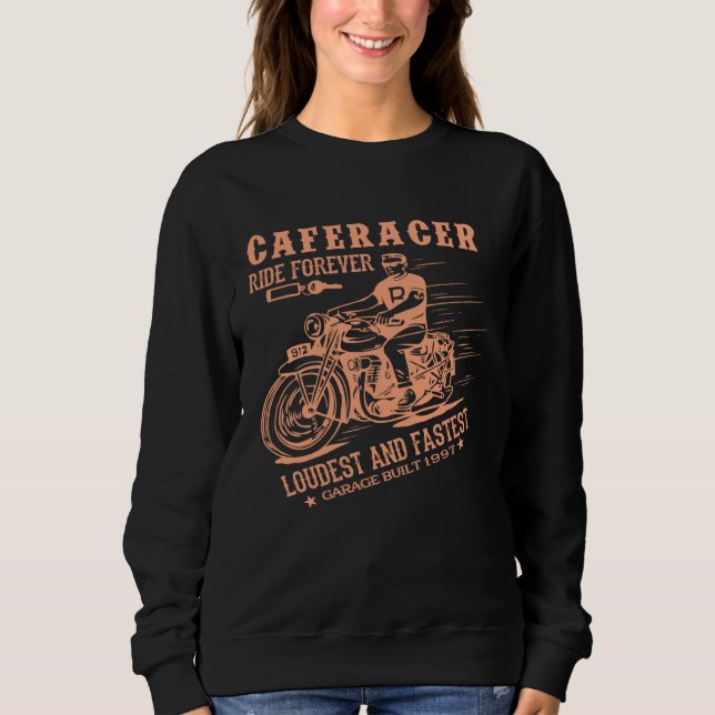 Sudadera Custombike Custom Bikes Bike Motorcycles Oldschool (Anverso)