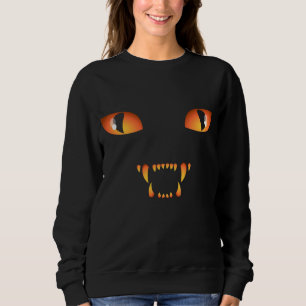 Sudadera Cústula de Halloween Camiseta de Gato Negro con ca