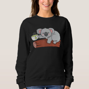 Sudadera Cuta Koala Green Tea Lover Funny Koala Bear Lover