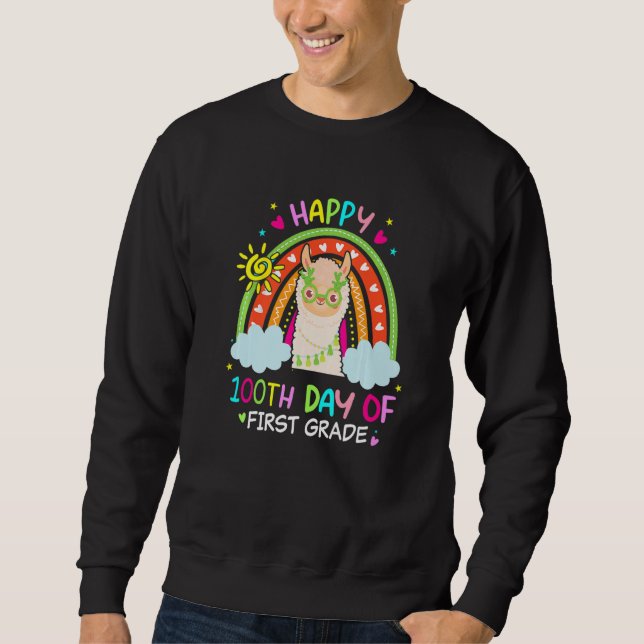 Sudadera Cute 100th Day Of first grade 100 Days Smarter lla (Anverso)