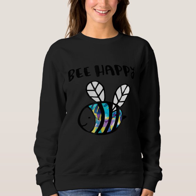 Sudadera Cute Abe Happy Buzzing Honey Bumblebee Tee (Anverso)
