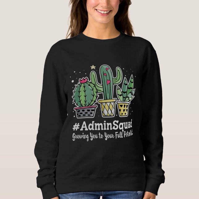 Sudadera Cute Admin Squad Appreciation Week Back to School (Anverso)