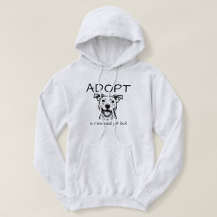 Sudadera Cute "ADOPT a Pit Bull rescatado" - Sweatshirt