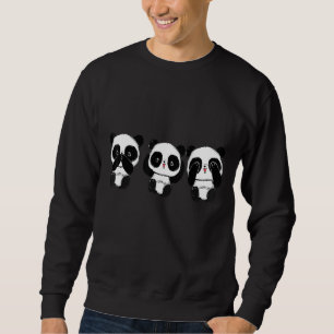 Sudadera Cute Adorable Panda Retro