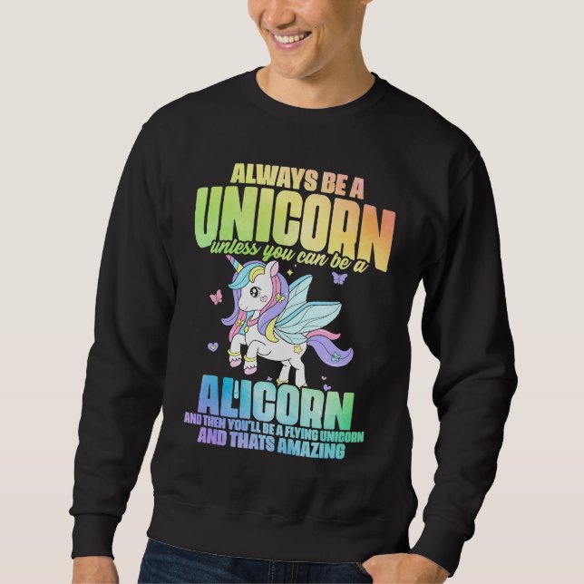 Sudadera Cute Alicorn Magical Unicorn Fantasy Legendary Cre (Anverso)