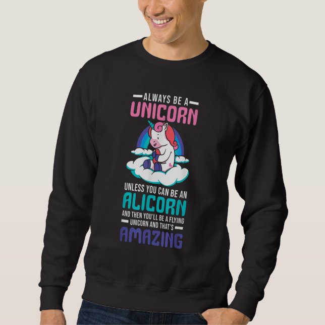 Sudadera Cute Alicorn Magical Unicorn Fantasy Legendary Cre (Anverso)