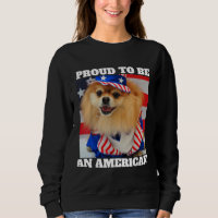 Cute American Patriotic Uncle Sam Pomeranian Dog 2