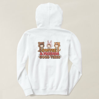 Sudadera Cute Animal Friends Coffee Lovers