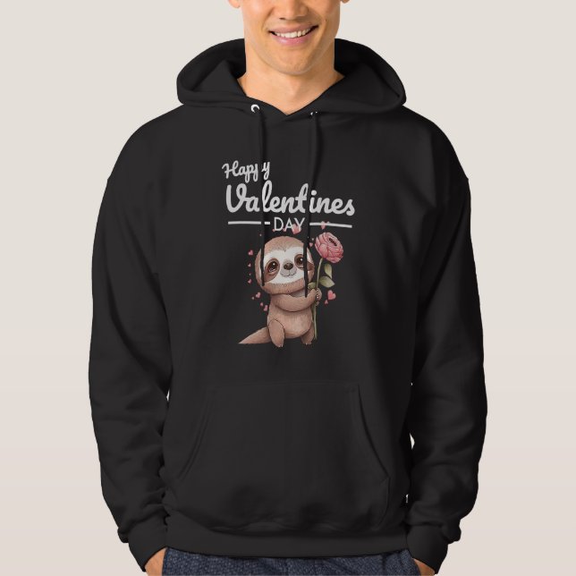 Sudadera Cute Animal Heart Panda  Happy Valentine Day  11 (Anverso)