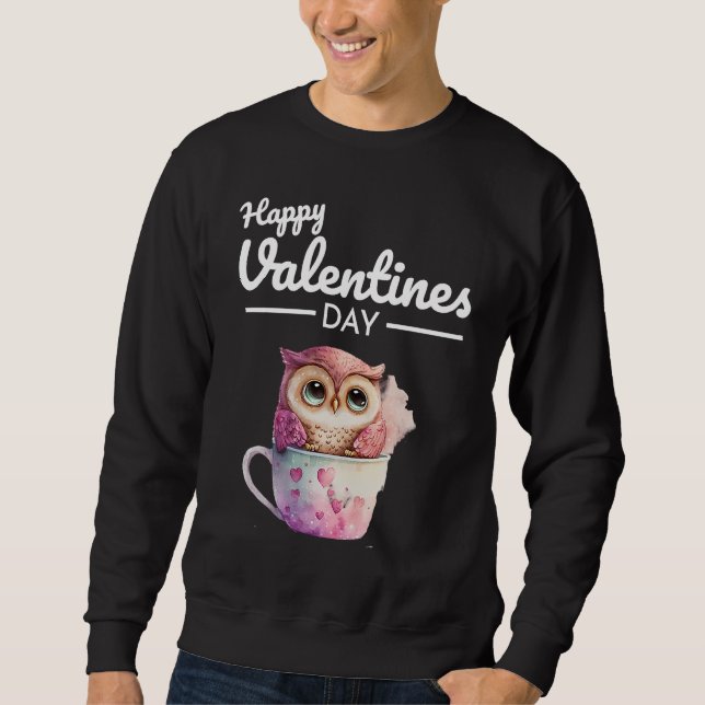 Sudadera Cute Animal Heart Panda  Happy Valentine Day  28 (Anverso)