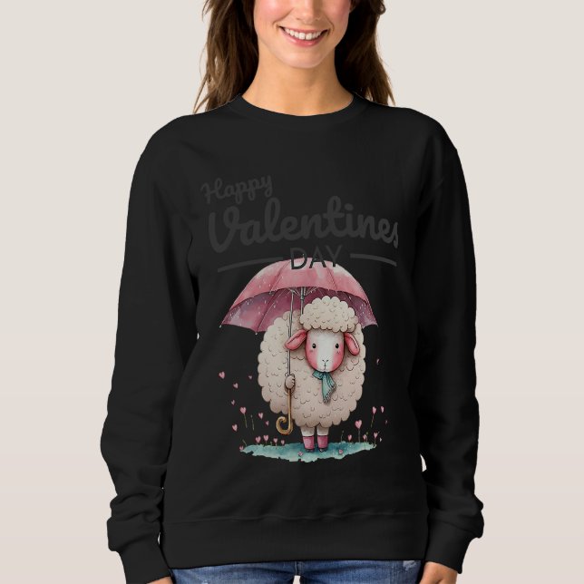 Sudadera Cute Animal Heart Panda  Happy Valentine Day  33 (Anverso)