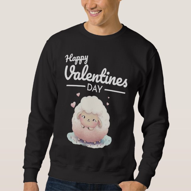 Sudadera Cute Animal Heart Panda  Happy Valentine Day  34 (Anverso)