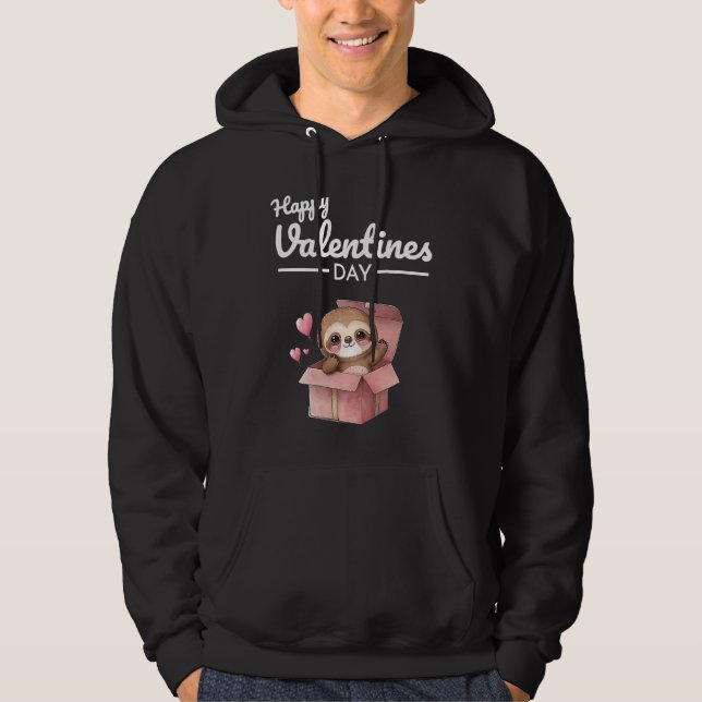 Sudadera Cute Animal Heart Panda  Happy Valentine Day  4 (Anverso)