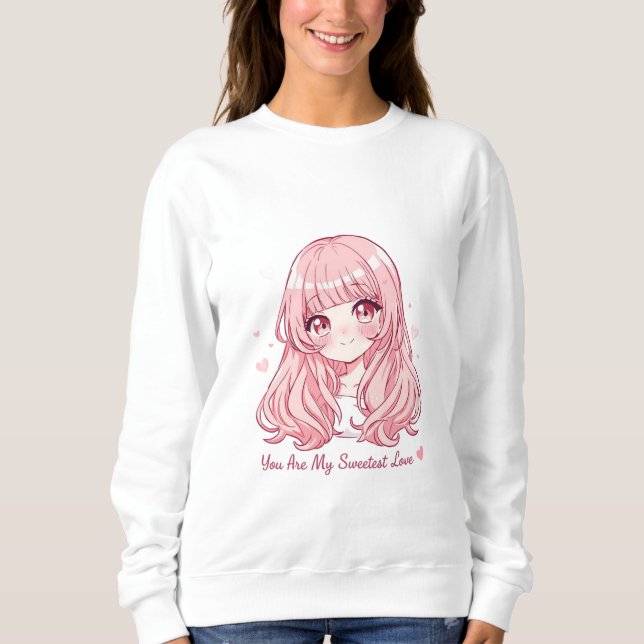 Sudadera Cute Anime Valentine Sweatshirt (Anverso)