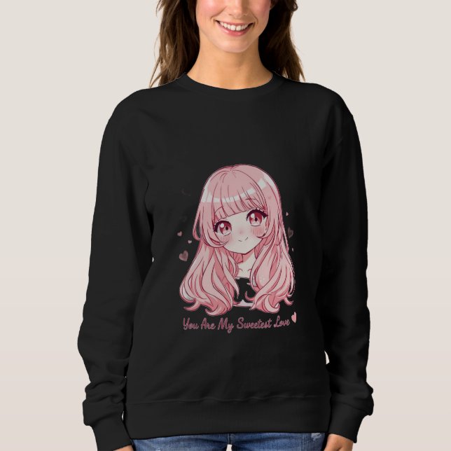 Sudadera Cute Anime Valentine Sweatshirt (Anverso)