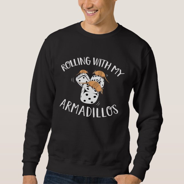 Sudadera Cute Armadillo Whisperer Wildlife Animal (Anverso)