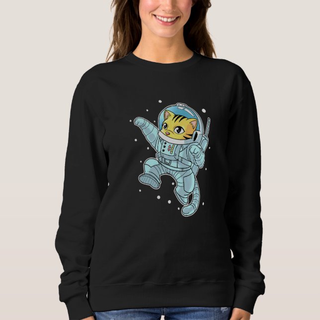 Sudadera Cute Astro Cat Spaceman Kitten Space Cats Fur Univ (Anverso)