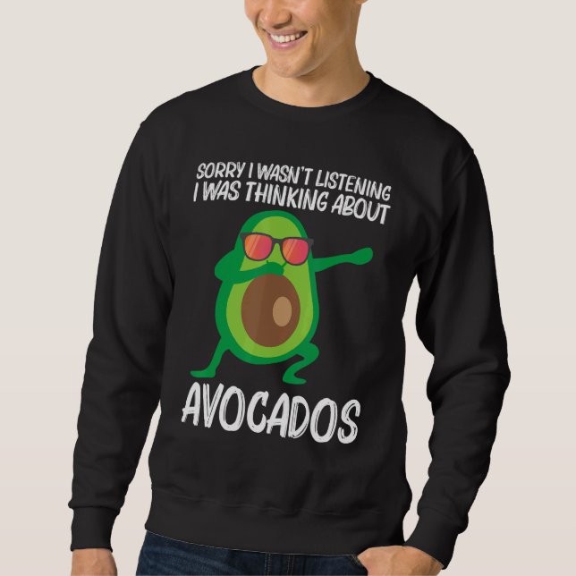 Sudadera Cute Avocado For Men Women Healthy Fruit Plant Foo (Anverso)