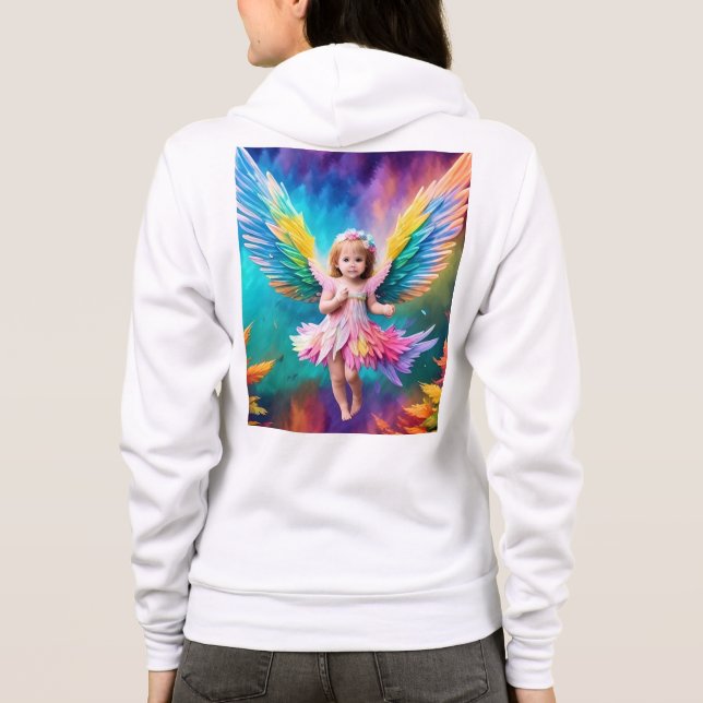 Sudadera Cute Baby Angel Wings Art-38424 (Reverso)