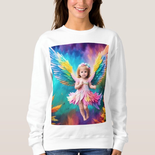 Sudadera Cute Baby Angel Wings Art-38424 (Anverso)