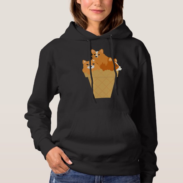 Sudadera Cute Baby Corgi (Anverso)
