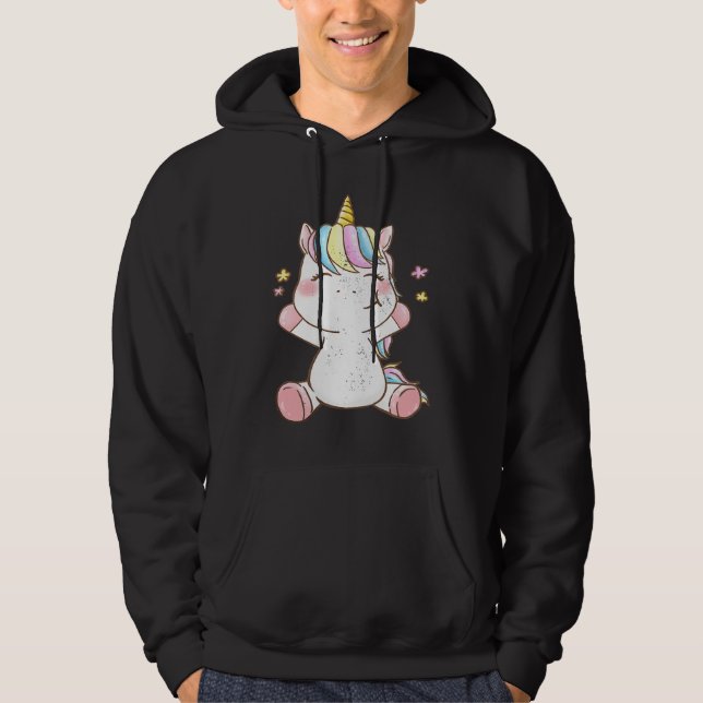 Sudadera Cute Baby Unicorn Magical Unicorns Fantasy Animal  (Anverso)