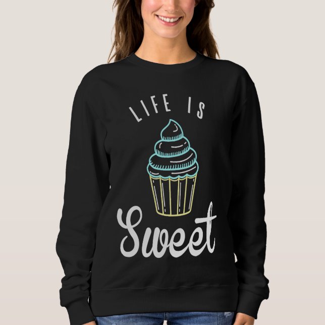 Sudadera Cute Baking For Cupcake  and Pastry Chef Moms (Anverso)