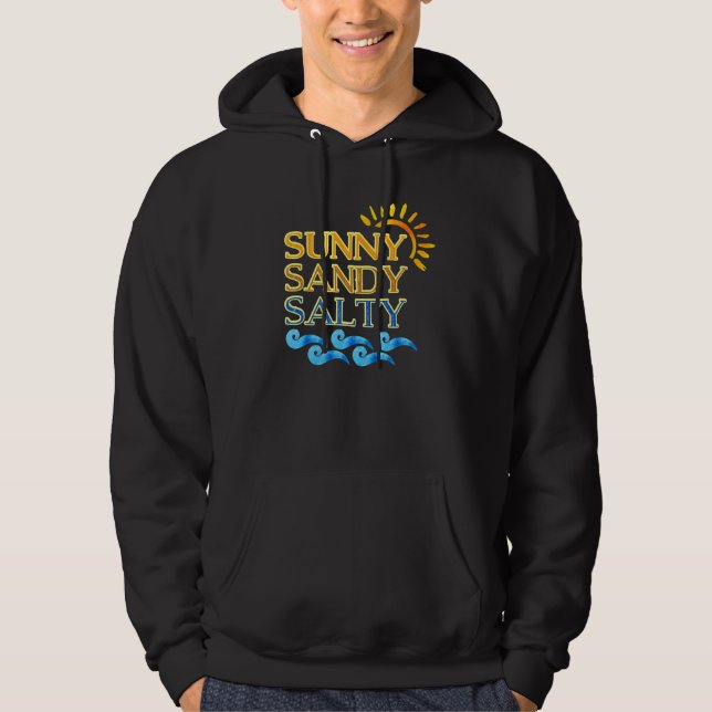 Sudadera Cute Beach Sunny Sandy Salty (Anverso)