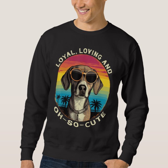 Sudadera Cute Beagle Breed Loyal Loving Dog (Anverso)