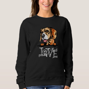 Sudadera Cute Beagle Love Dog Decour Pattern Print Dog Bag