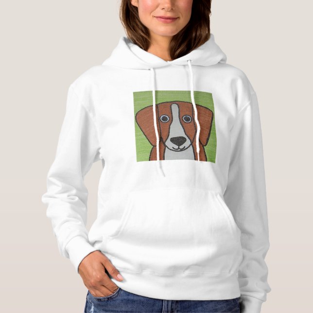 Sudadera Cute Beagle Women's Hoodie (Anverso)