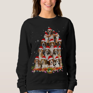Sudadera Cute Beagles Christmas Tree Dog Santa Xmas Tee Fun