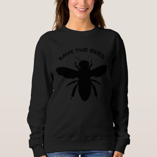 Sudadera Cute Bee Graphic Tees  Save The Bees (Anverso)