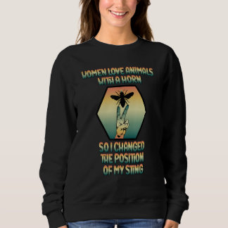 Sudadera Cute Bee Idea for Beekeeper Women Beekeeping Gag  